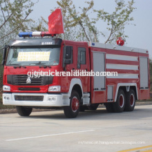 Caminhão do carro de bombeiros da água do caminhão de bombeiros da espuma de 6 * 4 movimentações de HOWO / caminhão de bombeiros de HOWO / caminhão de tanque do fogo da água de HOWO / caminhão da luta contra o incêndio